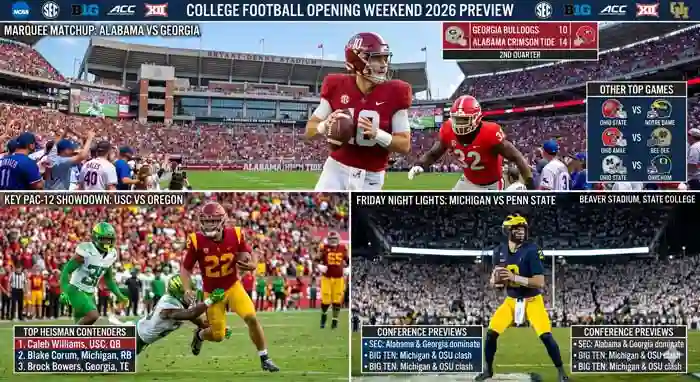 College Football Opening Weekend 2026 Preview