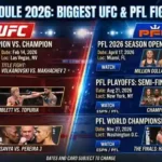 MMA Schedule 2026
