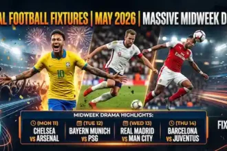 Global Football Fixtures May 2026