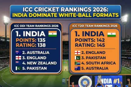 ICC Cricket Rankings 2026: India Dominate White-Ball Formats