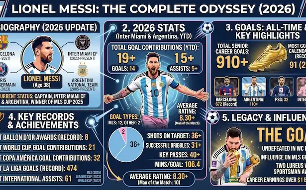 Lionel Messi Stats Goals Records & Biography 2026