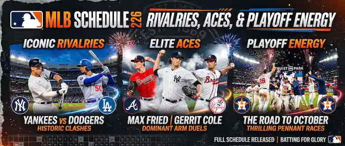 MLB Schedule 2026 Biggest Games and Pitching Duels